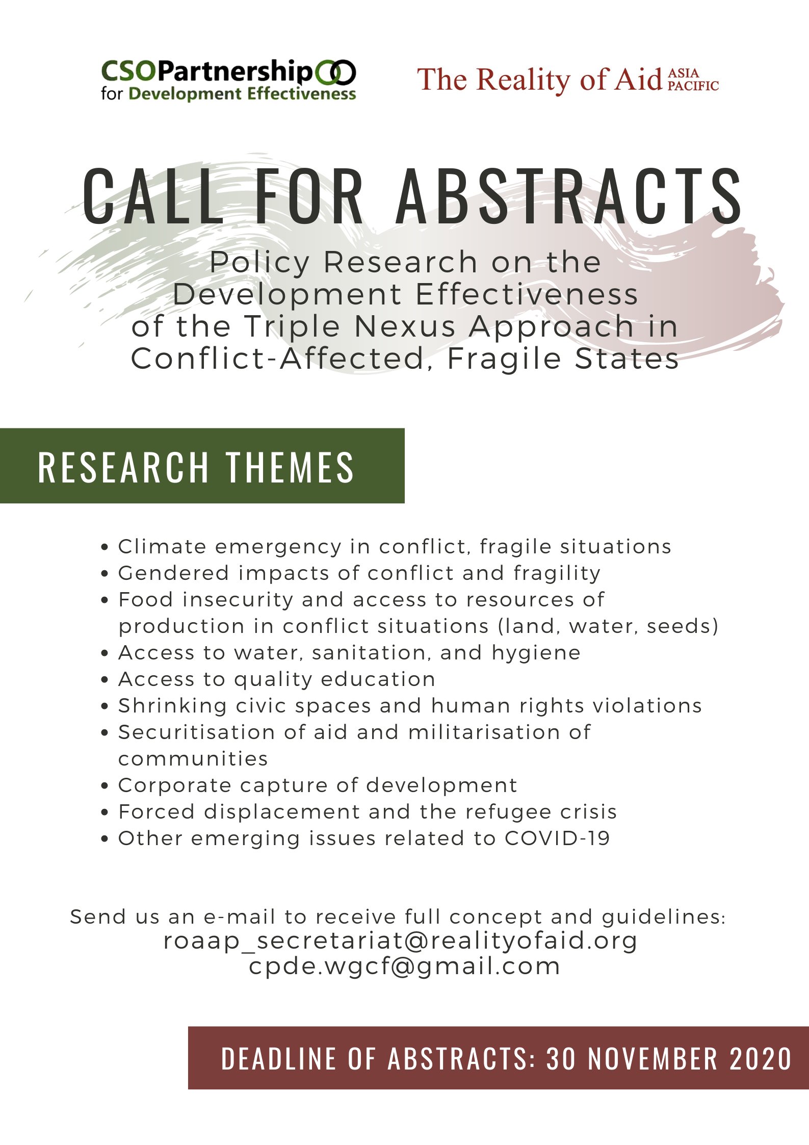 Policy Research on Development Effectiveness of the Triple Nexus.