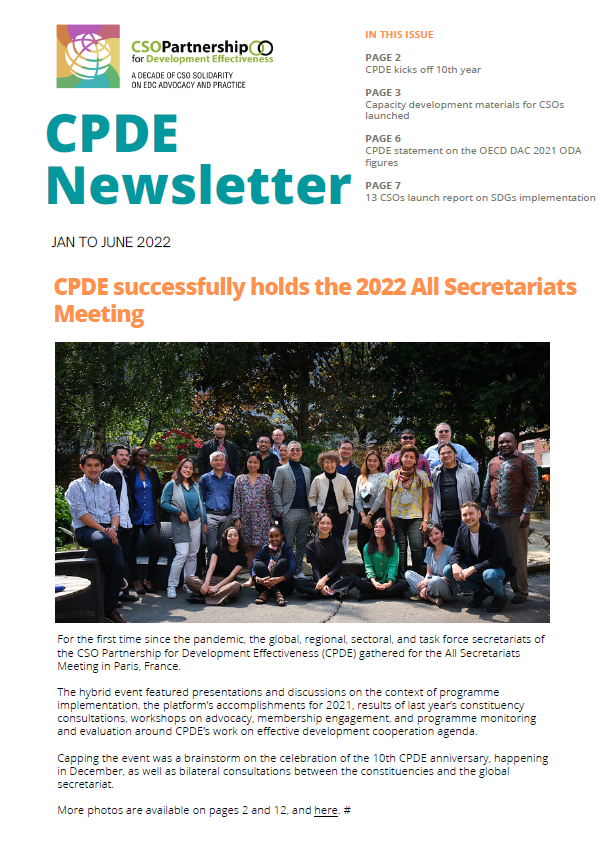 CPDE Newsletter January to June 2022