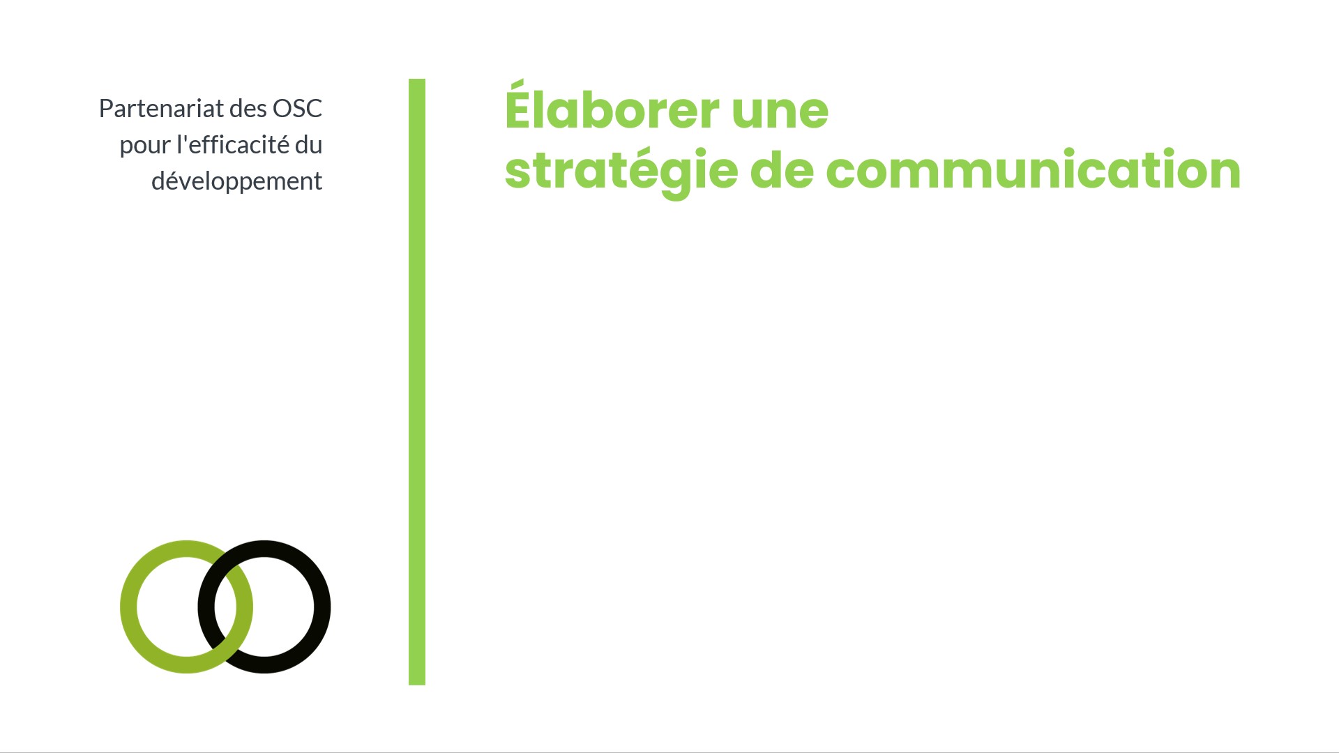 Building a communications strategy cover FR